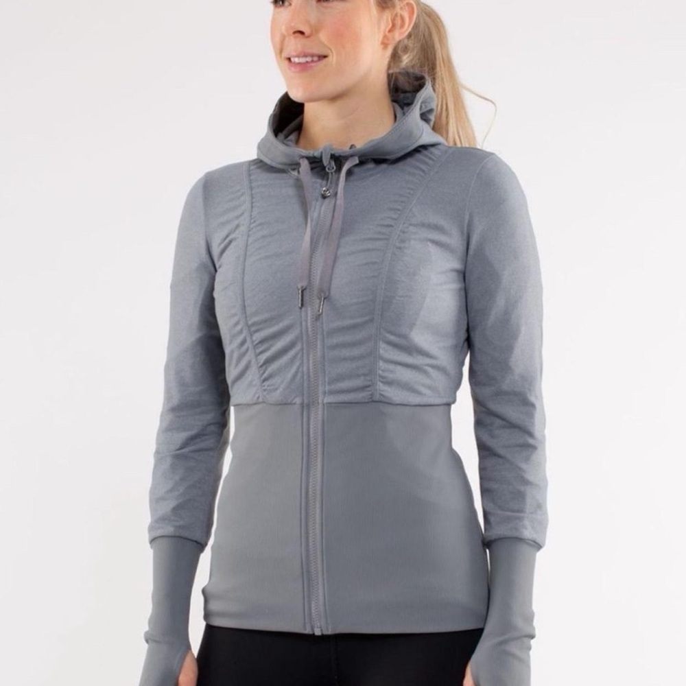 Lululemon gray reversible rain jacket